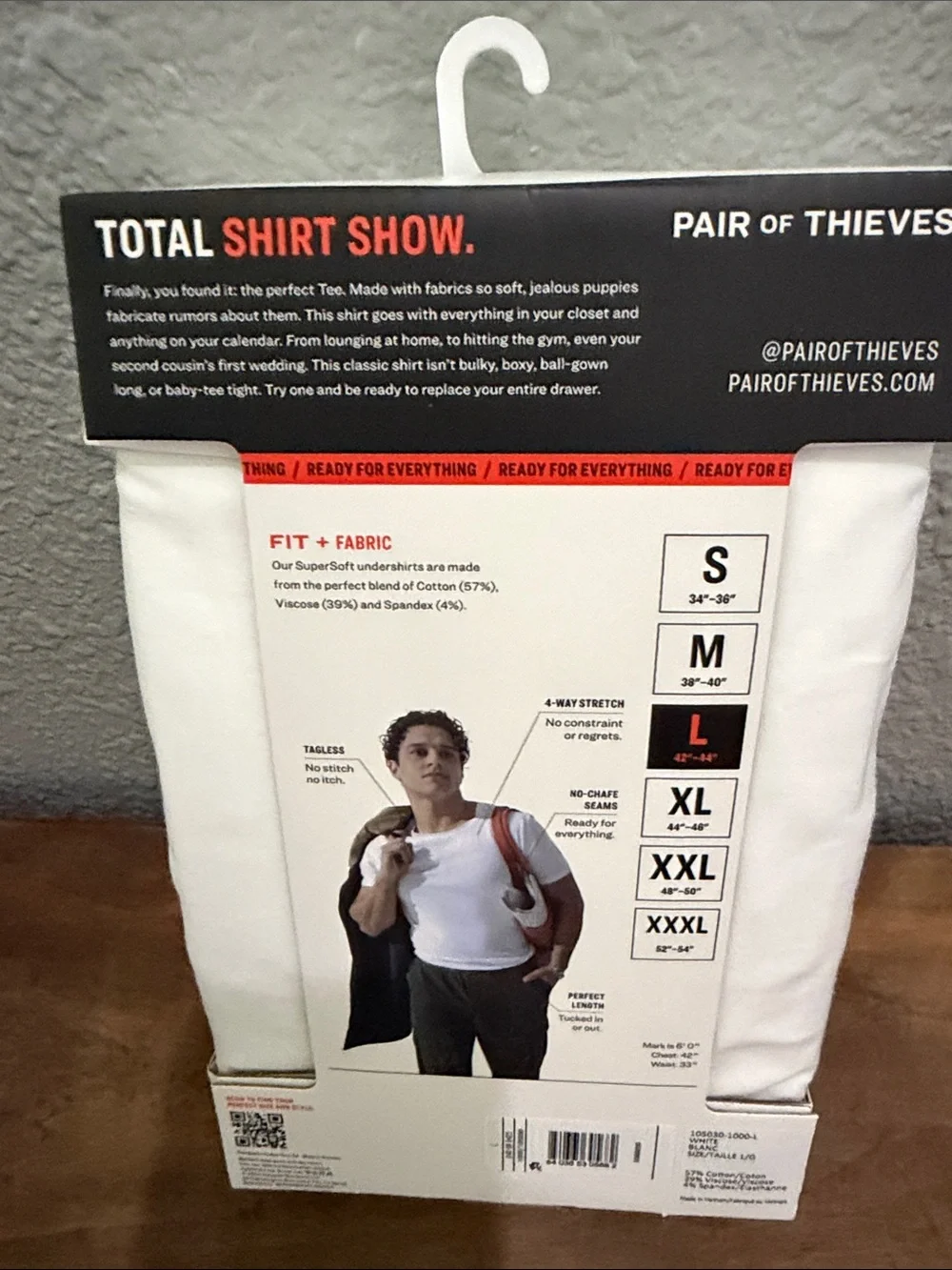 Pair of Thieves Classic Tees - White  2 pack size large (Men's) - Picture 2 of 4